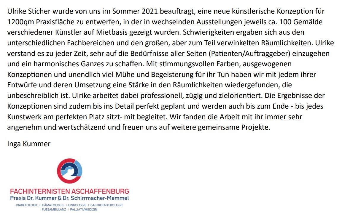 Referenz Fachinternisten Aschaffenburg